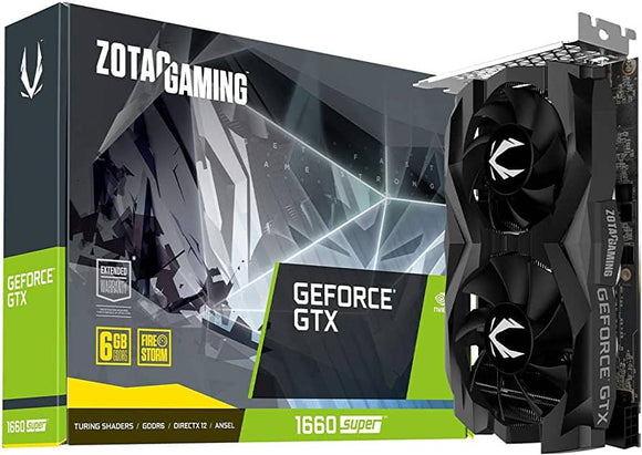 ZOTAC GeForce GTX 1660 Super 6GB GDDR6 192-bit Gaming Graphics Card, Super Compact, ZT-T16620F-10L
