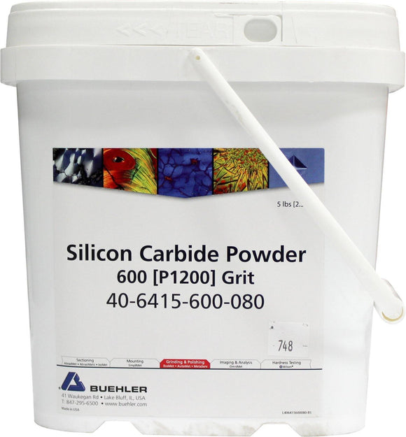 Silicon Carbide Powder, 600 [P1200], 15µm, 5lb - JH Technologies