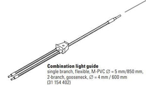 Combination light guides 2 arm 600 mm