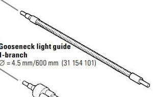 Light guide,TL bases, coax & NV-ill - 1m